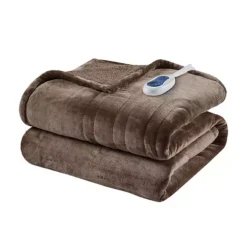 Beautyrest Oversized Reversible Microlight To Berber Electric Heated Throw Blanket 29 Beautyrest Oversized Reversible Microlight To Berber Electric Heated Throw Blanket -Bedding Shop 1657518 Brown