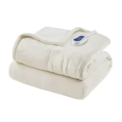 Beautyrest Oversized Reversible Microlight To Berber Electric Heated Throw Blanket 33 Beautyrest Oversized Reversible Microlight To Berber Electric Heated Throw Blanket -Bedding Shop 1657518 Ivory