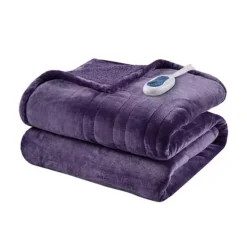 Beautyrest Oversized Reversible Microlight To Berber Electric Heated Throw Blanket 28 Beautyrest Oversized Reversible Microlight To Berber Electric Heated Throw Blanket -Bedding Shop 1657518 Purple