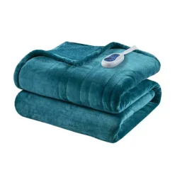 Beautyrest Oversized Reversible Microlight To Berber Electric Heated Throw Blanket 27 Beautyrest Oversized Reversible Microlight To Berber Electric Heated Throw Blanket -Bedding Shop 1657518 Teal