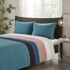 Madison Park Jaxson Soft Microfiber Reversible Quilt Set -Bedding Shop 16827753 CC ALT7