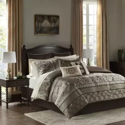 Madison Park Essentials Alexine Jacquard Comforter Set With Bed Sheets And Throw Pillows -Bedding Shop 17814885 CC ALT5