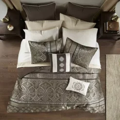 Madison Park Essentials Alexine Jacquard Comforter Set With Bed Sheets And Throw Pillows -Bedding Shop 17814885 CC ALT8