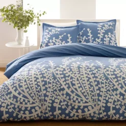 City Scene Branches Reversible Duvet Cover Set -Bedding Shop 1988920 French Blue