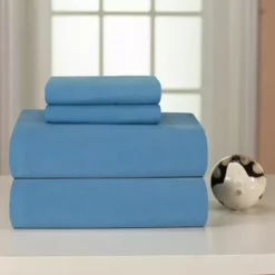 Pointehaven 100% Cotton Flannel Sheet Set -Bedding Shop 2035935 Blue