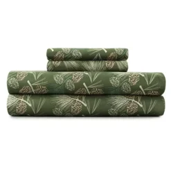 Micro Flannel® Sheet Set With Pillowcases -Bedding Shop 2036286 Pines