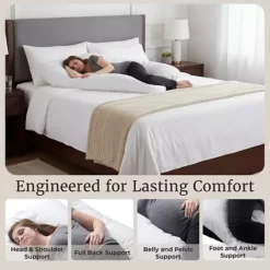 Lavish Home U-Shaped Pregnancy Pillow -Bedding Shop 2096095 CC ALT99