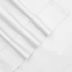 Tribeca Living 800-Thread Count Egyptian Cotton Sateen Deep-Pocket Sheet Set -Bedding Shop 2112390 White 1