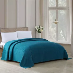 Beatrice Home Fashions Channel Chenille Bedspread Or Sham 19 Beatrice Home Fashions Channel Chenille Bedspread Or Sham -Bedding Shop 2277437 Peacock