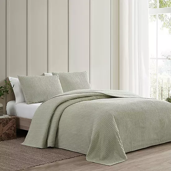 Beatrice Home Fashions Channel Chenille Bedspread Or Sham 11 Beatrice Home Fashions Channel Chenille Bedspread Or Sham - Image 11
