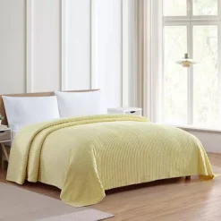 Beatrice Home Fashions Channel Chenille Bedspread Or Sham 20 Beatrice Home Fashions Channel Chenille Bedspread Or Sham -Bedding Shop 2277437 Yellow