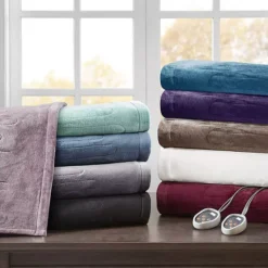 Beautyrest Plush Heated Solid Microlight Electric Bed Blanket -Bedding Shop 2385320 ALT5