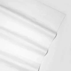 Tribeca Living Egyptian Cotton Percale 350 Thread Count Sheet Set -Bedding Shop 2397292 White 1