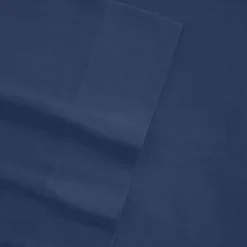 Flannel Solid Deep Pocket Fitted Sheet -Bedding Shop 2427010 Dark Blue