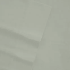 Flannel Solid Deep Pocket Fitted Sheet -Bedding Shop 2427010 Silver Gray