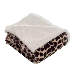 Fleece Sherpa Blanket Throw