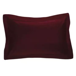 Tailored Poplin Sham -Bedding Shop 2650685 Wine