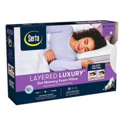 Serta® Layered Luxury Gel Memory Foam Pillow -Bedding Shop 27174993 CC ALT4
