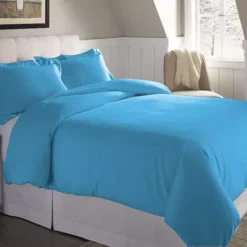 Pointehaven Flannel Duvet Cover Set 20 Pointehaven Flannel Duvet Cover Set -Bedding Shop 2779634 Aqua