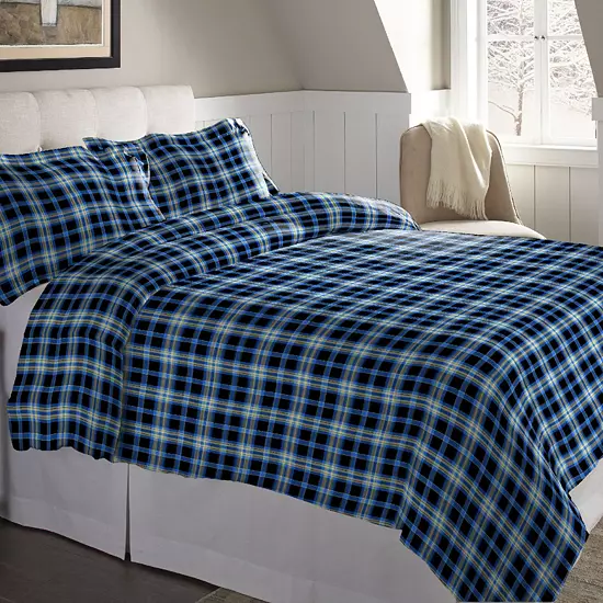 Pointehaven Flannel Duvet Cover Set 2 Pointehaven Flannel Duvet Cover Set - Image 2