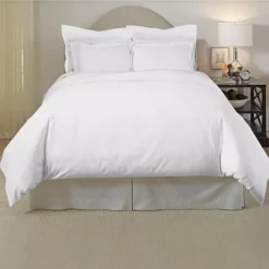 Pointehaven 3-piece 620 Thread Count Cotton Duvet Cover Set -Bedding Shop 2779647 White