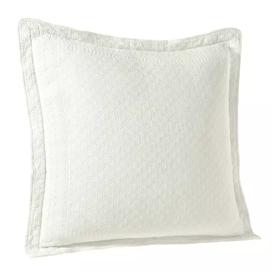 Historic Charleston Charles Matelassé Euro Sham 1 Historic Charleston Charles Matelassé Euro Sham