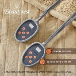 Beautyrest Microlight To Berber Reversible Oversized Heated Electric Bed Blanket -Bedding Shop 2840865 CC ALT3