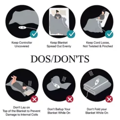 Beautyrest Microlight To Berber Reversible Oversized Heated Electric Bed Blanket -Bedding Shop 2840865 CC ALT8