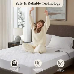 Beautyrest Cotton Deep Pocket Heated Mattress Pad -Bedding Shop 29812792 CC ALT3