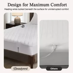 Beautyrest Cotton Deep Pocket Heated Mattress Pad -Bedding Shop 29812792 CC ALT4