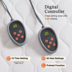 Beautyrest Cotton Deep Pocket Heated Mattress Pad -Bedding Shop 29812792 CC ALT6