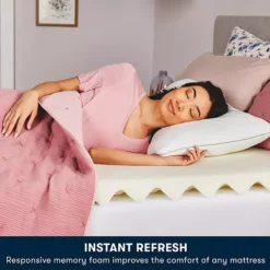 Serta® Comfort Boost 2.5-Inch Memory Foam Mattress Topper -Bedding Shop 2993757 ALT5