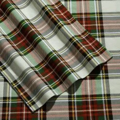 Tribeca Living Printed Flannel Extra Deep Pocket Sheet Set -Bedding Shop 3216223 Charleston Plaid