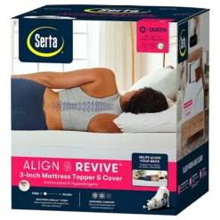 Serta® 3-inch Align & Revive Memory Foam Mattress Topper -Bedding Shop 3229059 ALT4