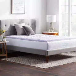 Lucid Dream Collection 2-in. Zoned Lavender Memory Foam Mattress Topper