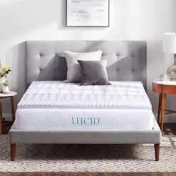 Lucid Dream Collection 2-in. Zoned Lavender Memory Foam Mattress Topper -Bedding Shop 3460768 ALT4
