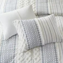 INK+IVY Imani 3-piece Cotton Duvet Cover Set With Shams -Bedding Shop 36020369 CC ALT4