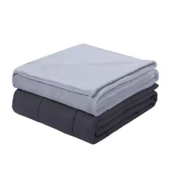 Dream Lab Acupressure Comfort 15 Lb Weighted Blanket With Removable Cover -Bedding Shop 3621137 Gray