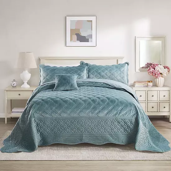 Serenta Supersoft Microplush Bedspread Set 1 Serenta Supersoft Microplush Bedspread Set