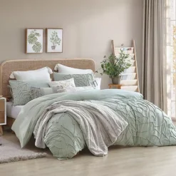 Peri Chenille Rose Comforter Set -Bedding Shop 3743551 Green