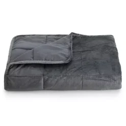 Altavida® 12-lb. Ultra Plush Faux Mink Weighted Blanket -Bedding Shop 3784374 Gray 1