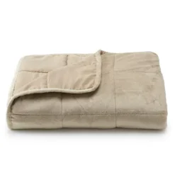 Altavida® 12-lb. Ultra Plush Faux Mink Weighted Blanket -Bedding Shop 3784374 Tan