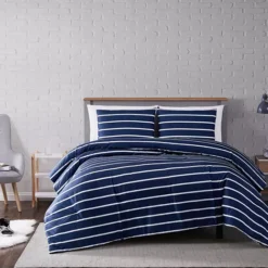 Truly Soft Maddow Stripe Comforter Set -Bedding Shop 3796773 Blue 1