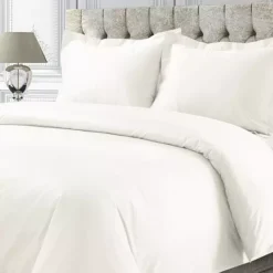Tribeca 750-Thread Count Cotton Sateen Oversized Duvet Cover Set -Bedding Shop 3870045 Ivory