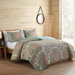 VCNY Home Yara Reversible Medallion Quilt Set -Bedding Shop 3911829 ALT2