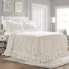 Lush Decor Ella Ruffle Lace Bedspread Set