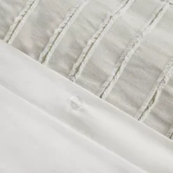 Madison Park Signature Essence Clip Stripe Jacquard Cotton Comforter Set With Throw Pillows -Bedding Shop 41665117 CC ALT2