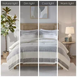 Madison Park Hollis Sherpa Midweight Comforter Set -Bedding Shop 43108759 CC ALT7