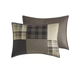 Woolrich 3-piece Winter Hills Plaid Cotton Quilt Set With Shams -Bedding Shop 43238750 CC ALT5