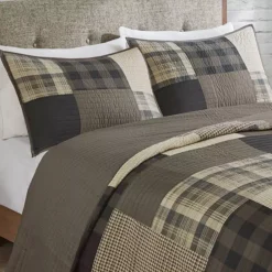 Woolrich 3-piece Winter Hills Plaid Cotton Quilt Set With Shams -Bedding Shop 43238750 CC ALT6